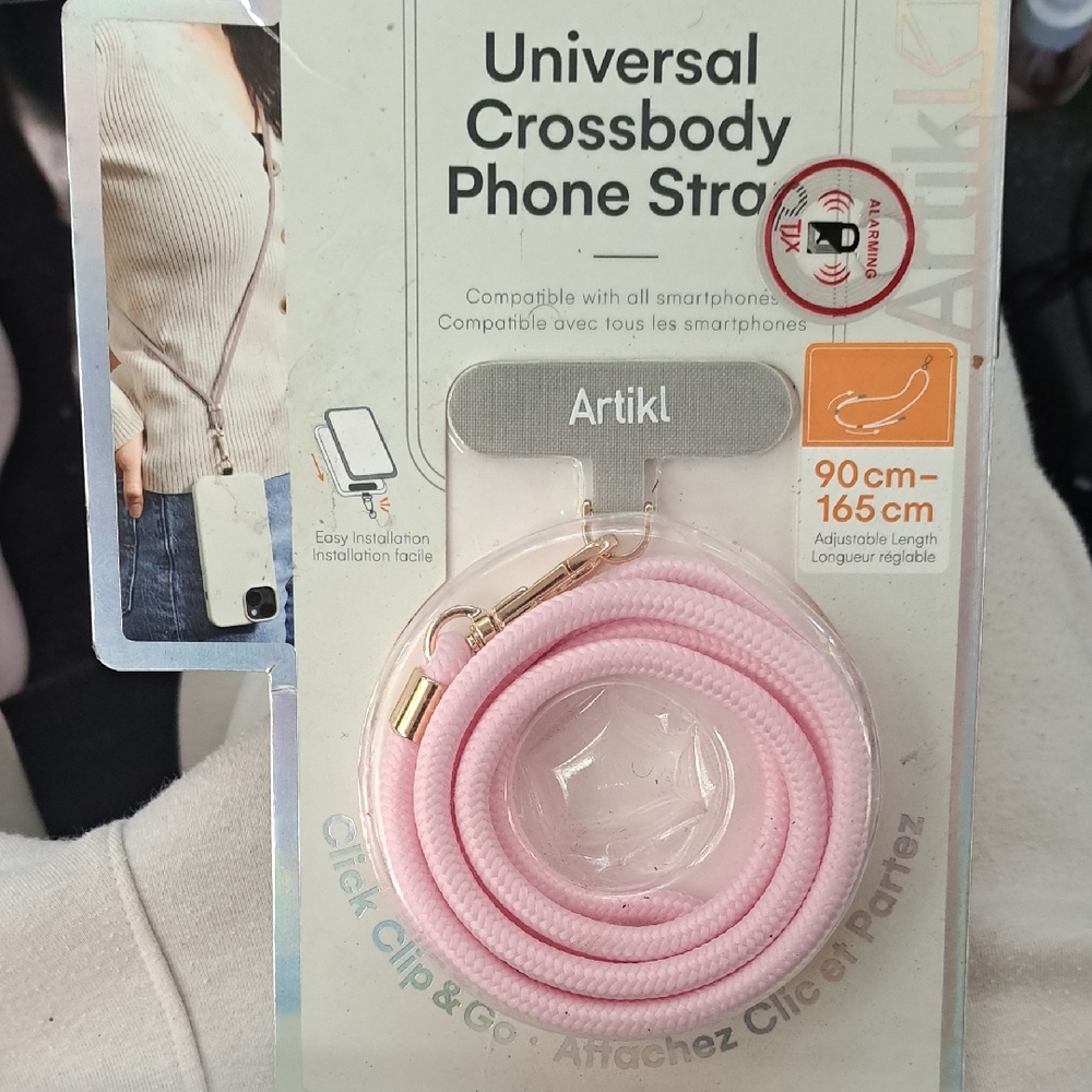 Artikl Pink Universal Crossbody Phone Strap NEW